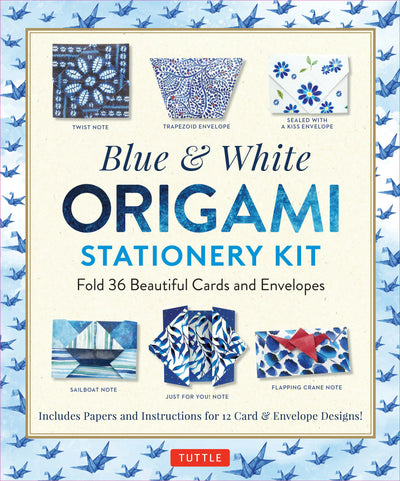 Cover image for Blue & White Origami Stationery Kit, isbn: 9780804854443
