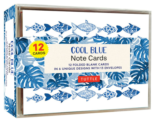 Cover image for Cool Blue Note Cards - 12 Cards, isbn: 9780804854832