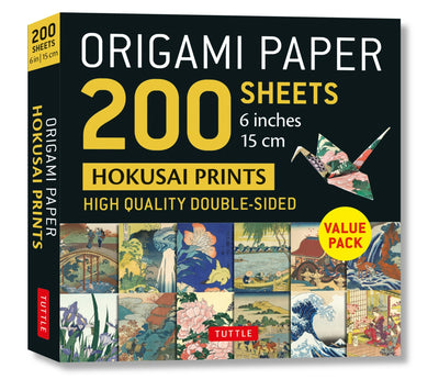 Cover image for Origami Paper 200 sheets Hokusai Prints 6" (15 cm), isbn: 9780804854894