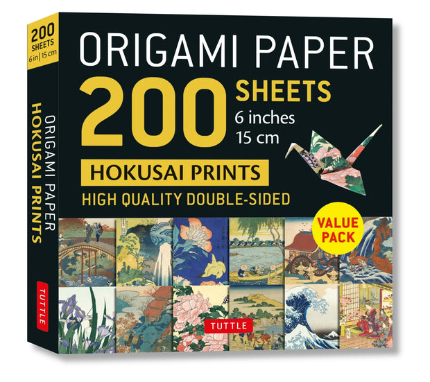 Cover image for Origami Paper 200 sheets Hokusai Prints 6" (15 cm), isbn: 9780804854894