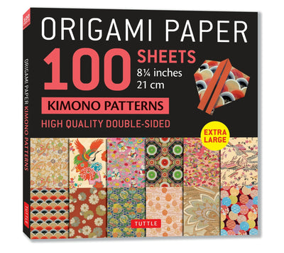 Cover image for Origami Paper 100 sheets Kimono Patterns 8 1/4" (21 cm), isbn: 9780804855129