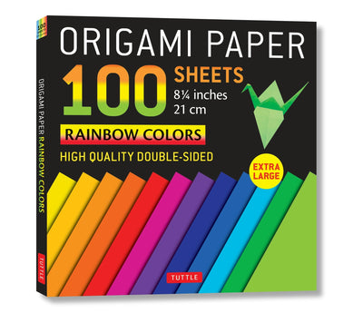 Cover image for Origami Paper 100 sheets Rainbow Colors 8 1/4" (21 cm), isbn: 9780804855761