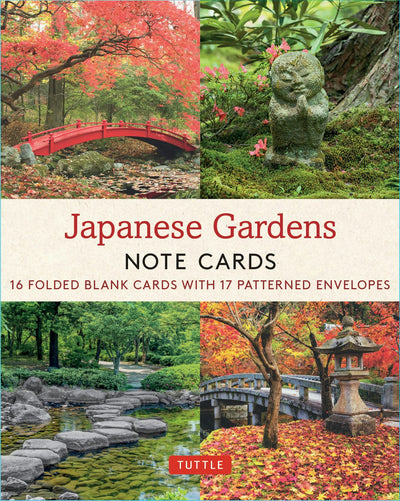 Cover image for Japanese Gardens, 16 Note Cards, isbn: 9780804856065