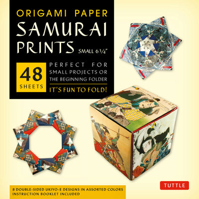 Cover image for Origami Paper - Samurai Prints - Small 6 3/4" - 48 Sheets, isbn: 9780804856416