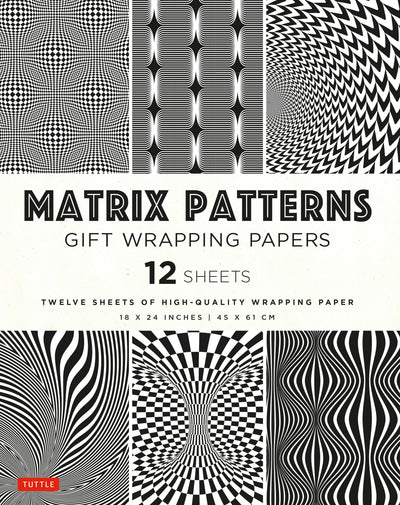 Cover image for Matrix Patterns Gift Wrapping Papers - 12 sheets, isbn: 9780804857314
