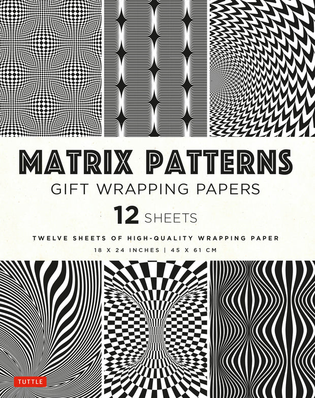 Cover image for Matrix Patterns Gift Wrapping Papers - 12 sheets, isbn: 9780804857314