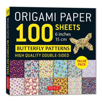 Cover image for Origami Paper 100 Sheets Butterfly Patterns 6" (15 cm), isbn: 9780804857505