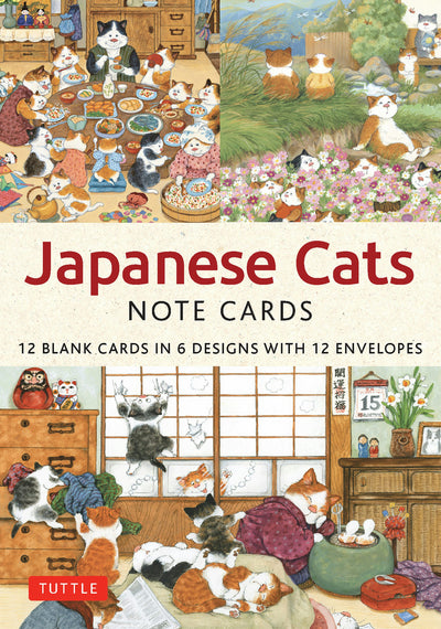Cover image for Japanese Cats - 12 Blank Note Cards, isbn: 9780804857529
