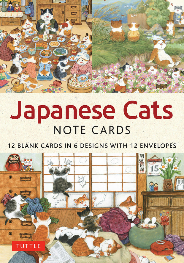 Cover image for Japanese Cats - 12 Blank Note Cards, isbn: 9780804857529