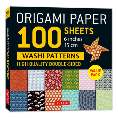 Cover image for Origami Paper 100 sheets Washi Patterns 6" (15 cm), isbn: 9780804857543