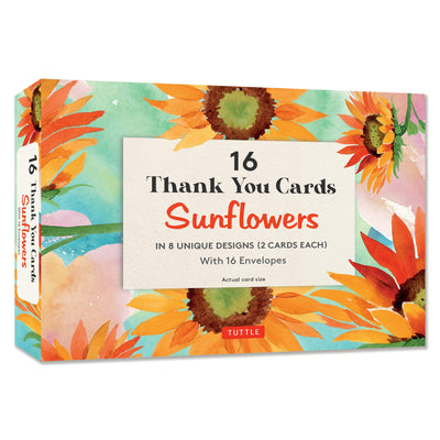 Cover image for 16 Thank You Cards, Sunflowers, isbn: 9780804857833