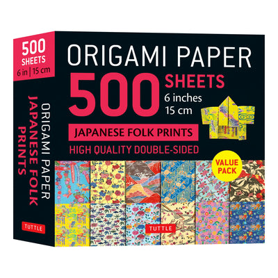 Cover image for Origami Paper 500 sheets Japanese Folk Prints 6" (15 cm), isbn: 9780804858229