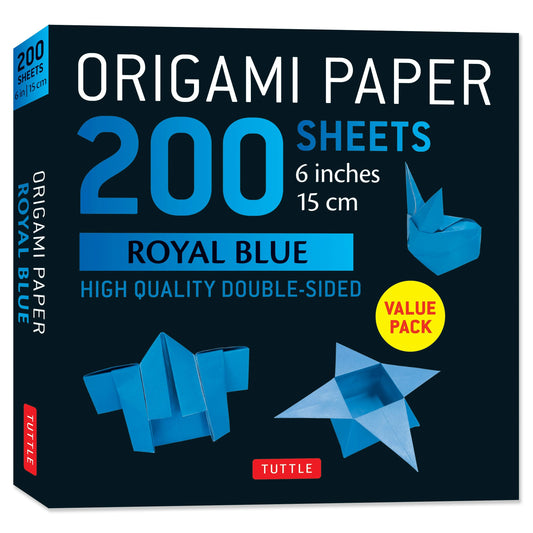 Origami Paper 200 sheets Royal Blue 6"
