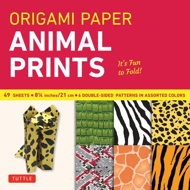 Cover image for Origami Paper - Animal Prints - 8 1/4" - 49 Sheets, isbn: 9780804859745