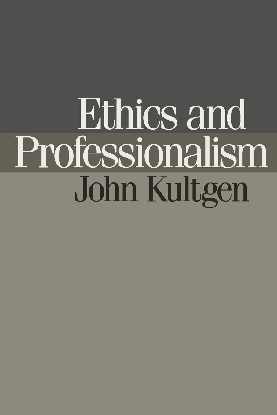 Book cover image for Ethics and Professionalism ISBN: 9780812202540