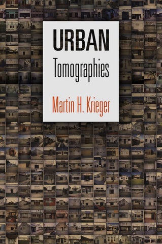 Book cover image for Urban Tomographies ISBN: 9780812204940