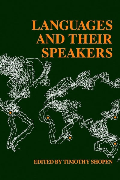 Cover image for Languages and Their Speakers, isbn: 9780812212501