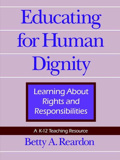 Cover image for Educating for Human Dignity, isbn: 9780812215243