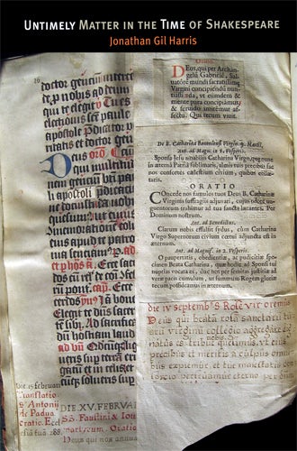 Book cover image for Untimely Matter in the Time of Shakespeare ISBN: 9780812221466