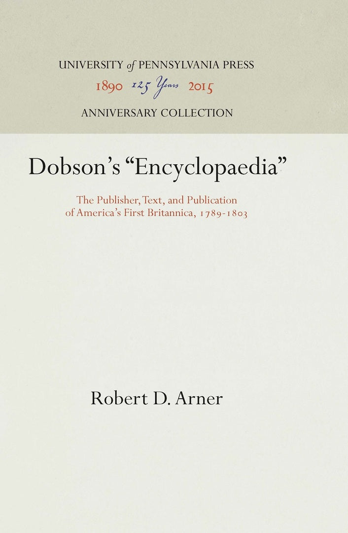 Cover image for Dobson's "Encyclopaedia" ISBN 9780812230925