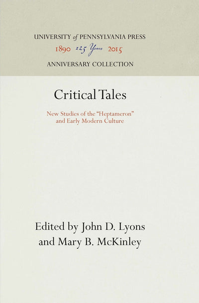 Cover image for Critical Tales, isbn: 9780812232066
