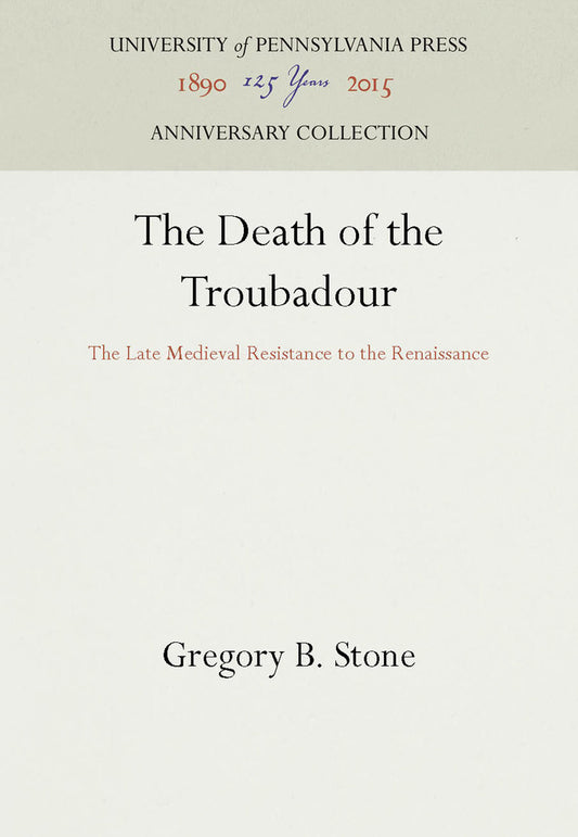 The Death of the Troubadour