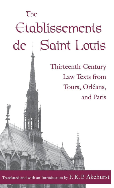 Cover image for The Etablissements de Saint Louis, isbn: 9780812233506
