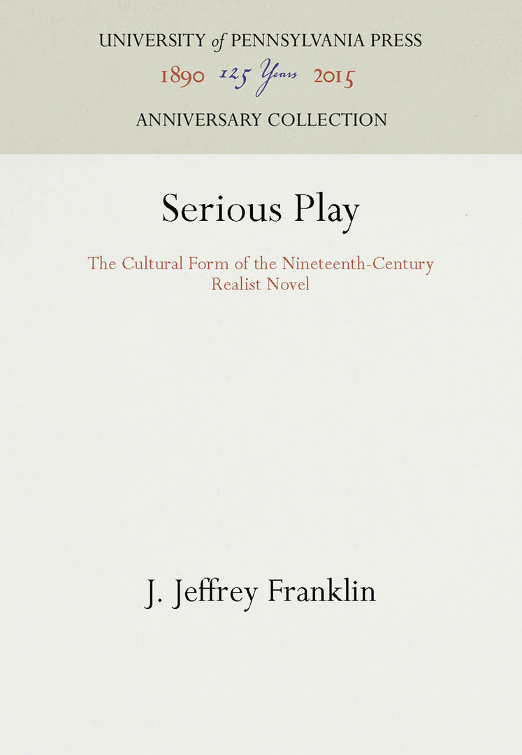Cover image for Serious Play ISBN 9780812234848