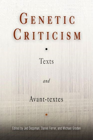 Cover image for Genetic Criticism, isbn: 9780812237771