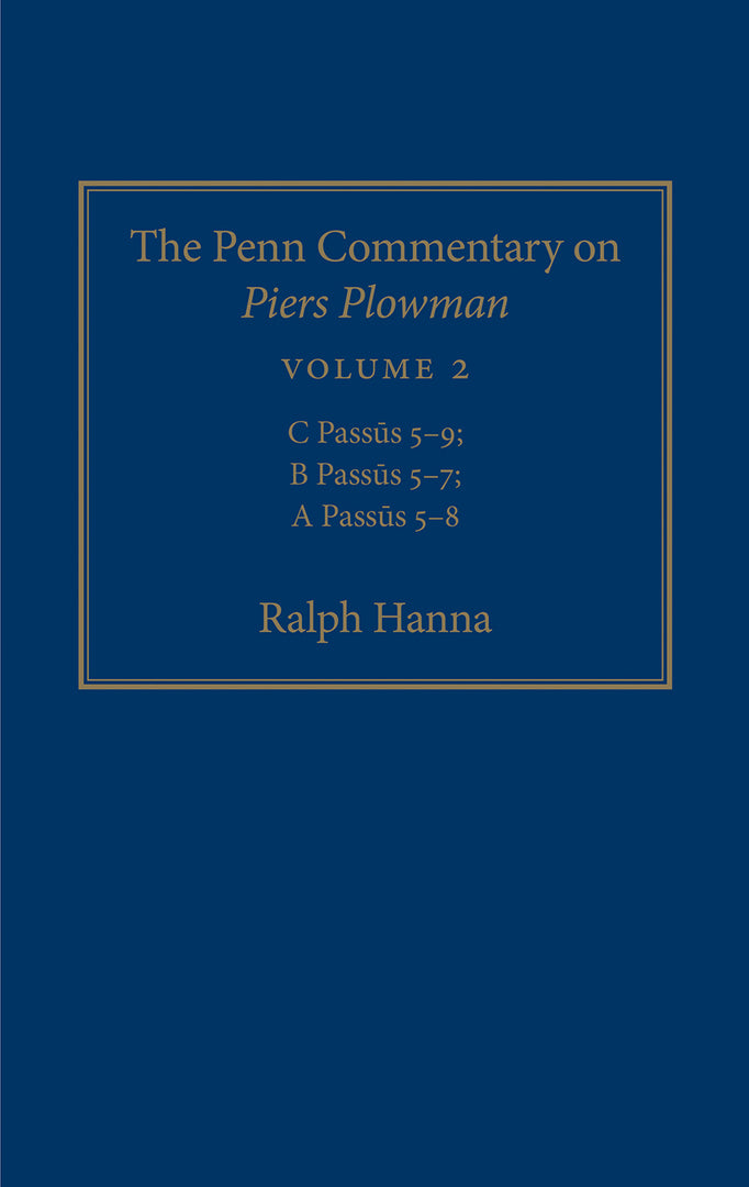 Cover image for The Penn Commentary on Piers Plowman, Volume 2 ISBN 9780812248913