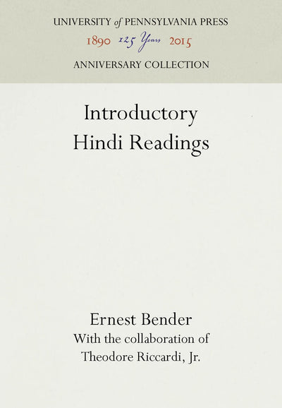 Cover image for Introductory Hindi Readings, isbn: 9780812276268