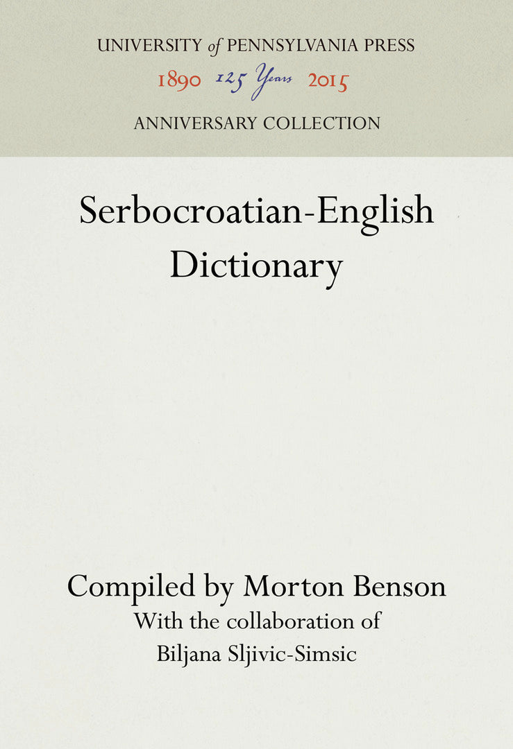 Cover image for Serbocroatian-English Dictionary ISBN 9780812276367
