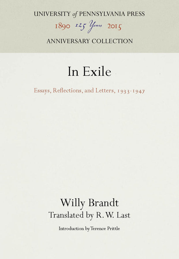 Cover image for In Exile, isbn: 9780812276428