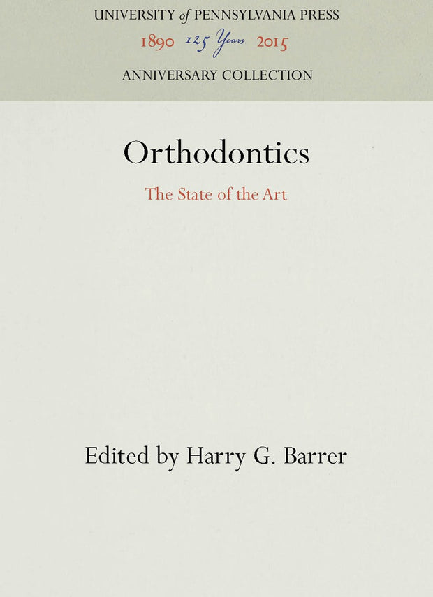 Cover image for Orthodontics, isbn: 9780812277678