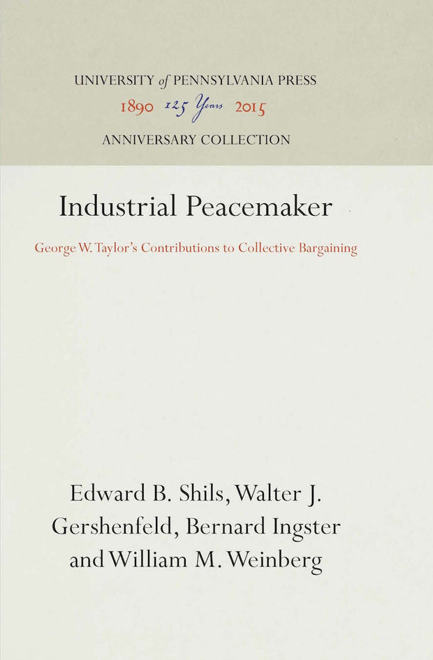 Cover image for Industrial Peacemaker, isbn: 9780812277722
