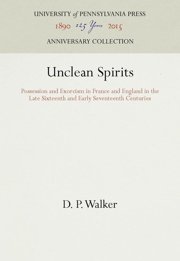Cover image for Unclean Spirits, isbn: 9780812277975