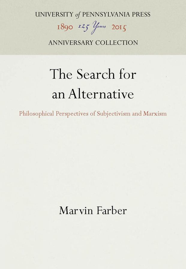 Cover image for The Search for an Alternative, isbn: 9780812279214