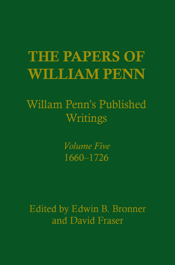 Cover image for The Papers of William Penn, Volume 5 ISBN 9780812280197