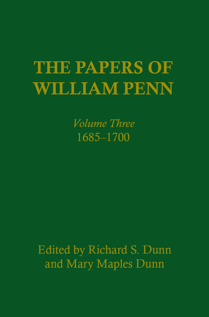 Cover image for The Papers of William Penn, Volume 3 ISBN 9780812280296