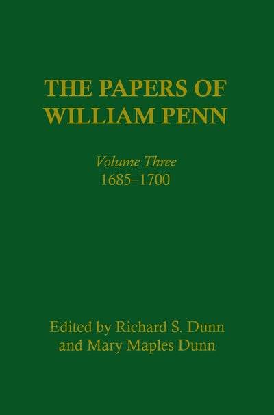 Cover image for The Papers of William Penn, Volume 3, isbn: 9780812280296