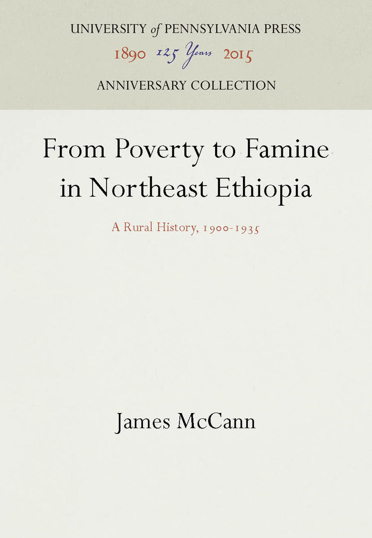 Cover image for From Poverty to Famine in Northeast Ethiopia ISBN 9780812280388