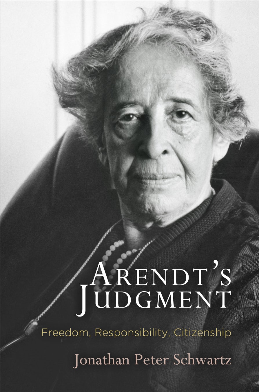 Book cover image for Arendt's Judgment ISBN: 9780812292817