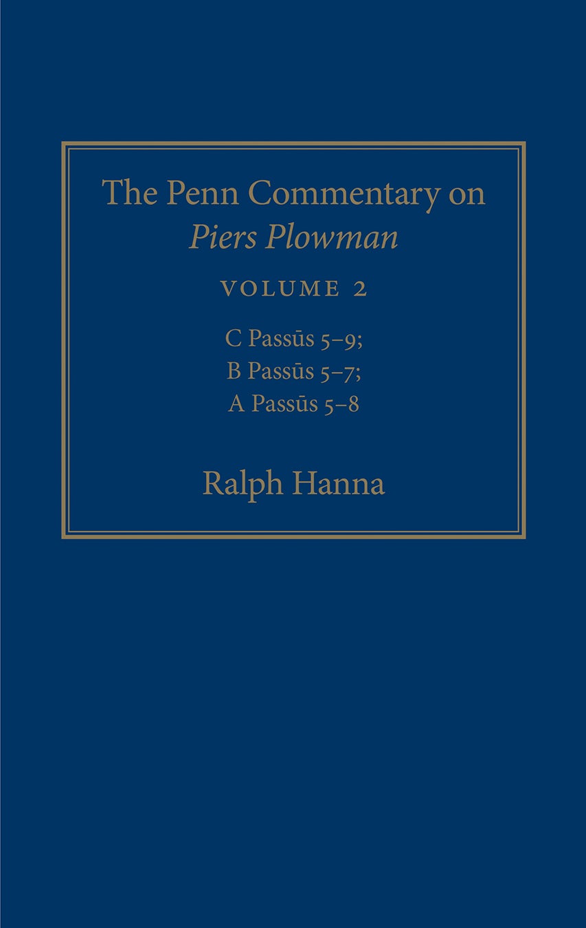 Book cover image for The Penn Commentary on Piers Plowman, Volume 2 ISBN: 9780812293838