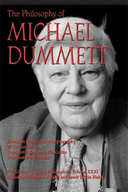 Book cover image for The Philosophy of Michael Dummett ISBN: 9780812696226