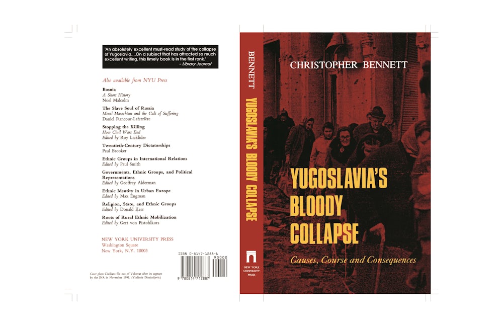 Book cover image for Yugoslavia's Bloody Collapse ISBN: 9780814712344