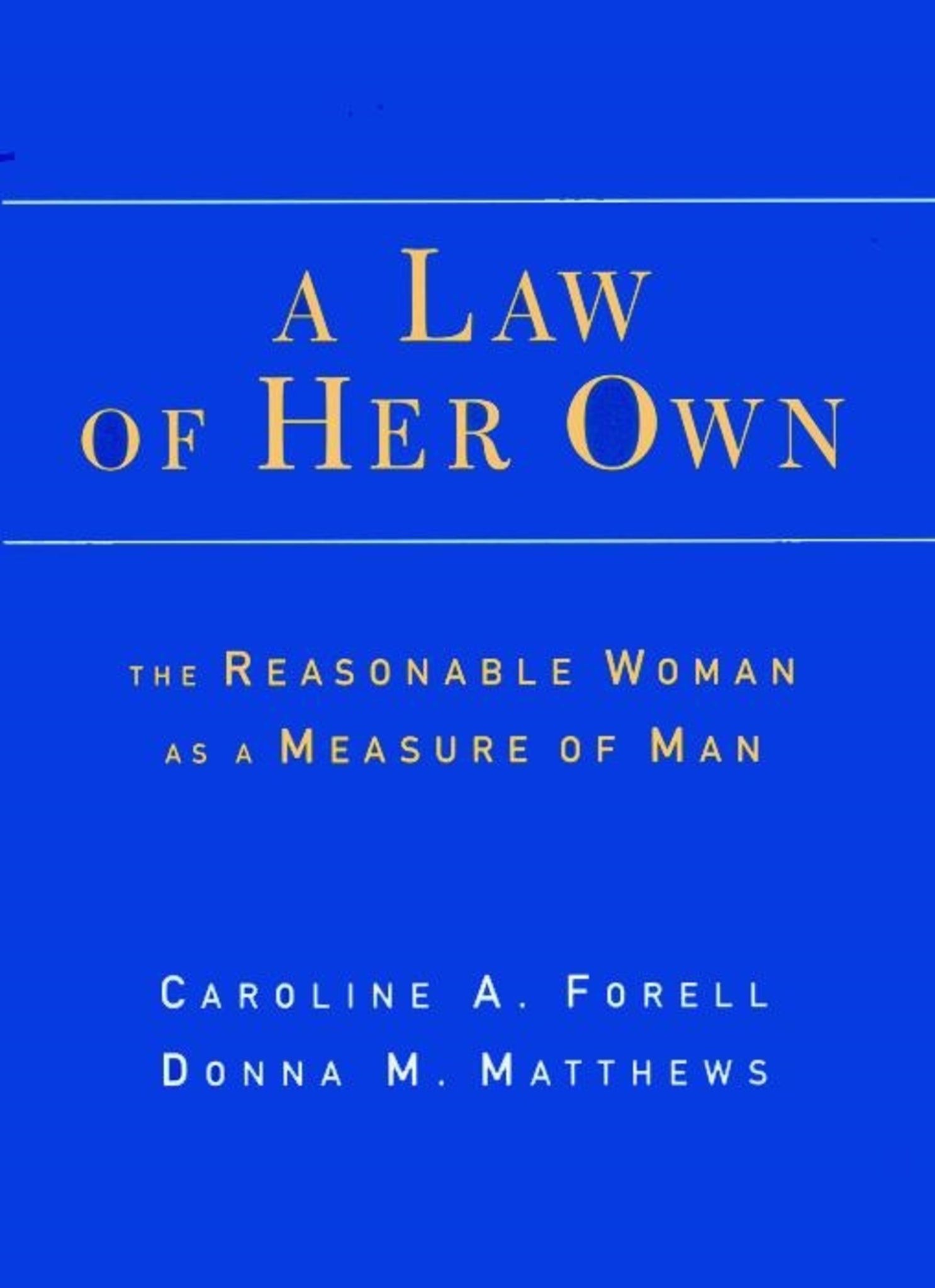 Cover image for A Law of Her Own ISBN 9780814726761
