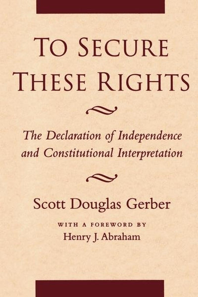 Cover image for To Secure These Rights, isbn: 9780814732502
