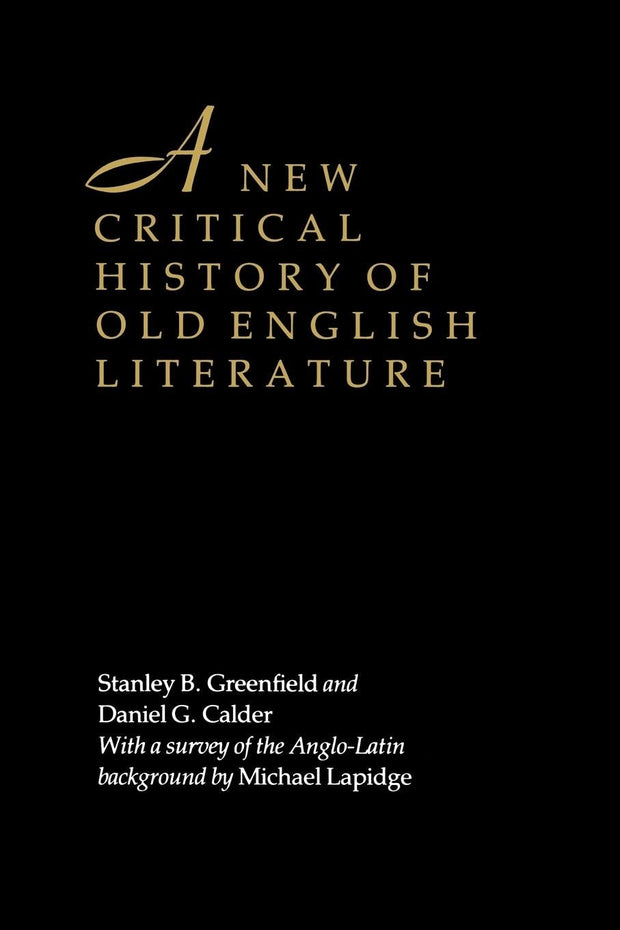 Cover image for A New Critical History of Old English Literature, isbn: 9780814732625