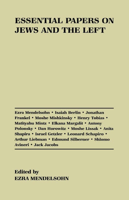 Book cover image for Essential Papers on Jews and the Left ISBN: 9780814755709