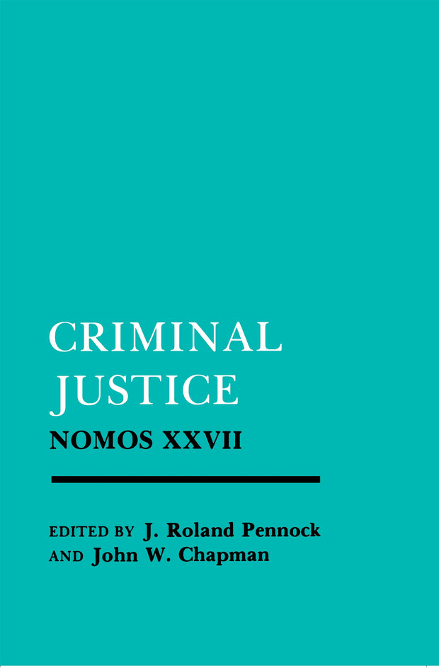 Cover image for Criminal Justice, isbn: 9780814767931